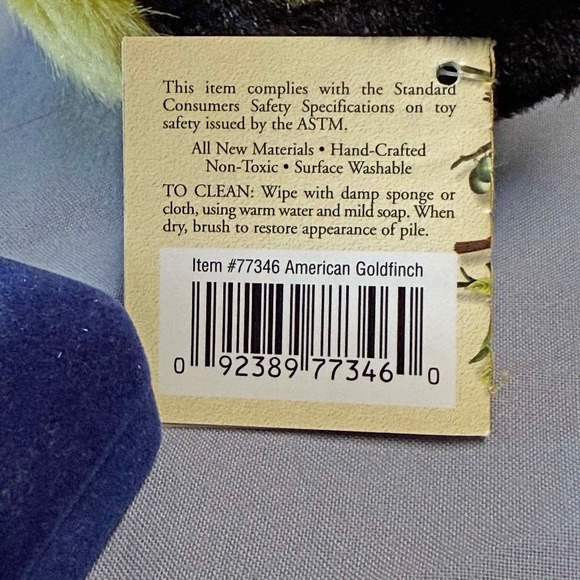 SINGING BIRD, PLAYS REAL BIRD CALLS, AMERICAN GOLDFINCH, 6 L x 4 ½ W x 4 ¾ H IN - Picture 16 of 16